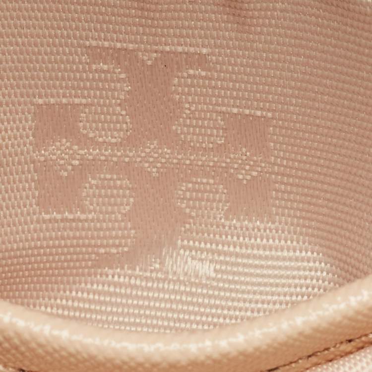 Pre Owned Tory Burch Blush Pink Patent Leather Small Robinson Crossbody Bag