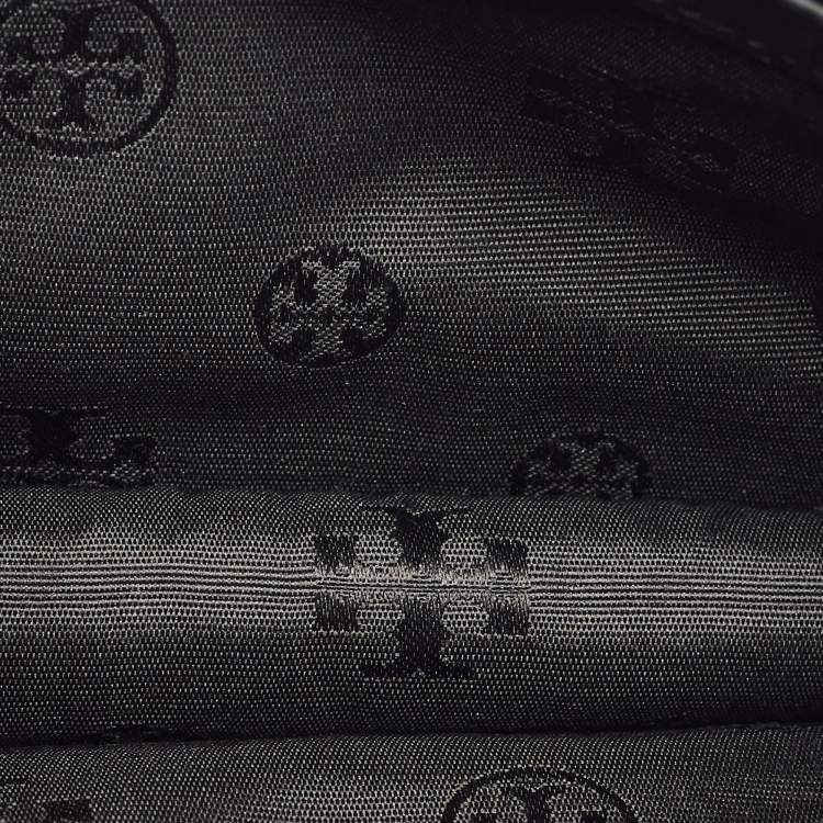 Pre Owned Tory Burch Black Leather Britten Shoulder Bag