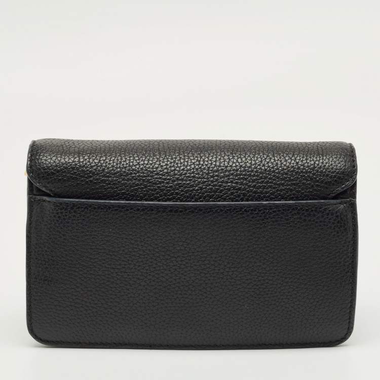 Pre Owned Tory Burch Black Leather Britten Shoulder Bag