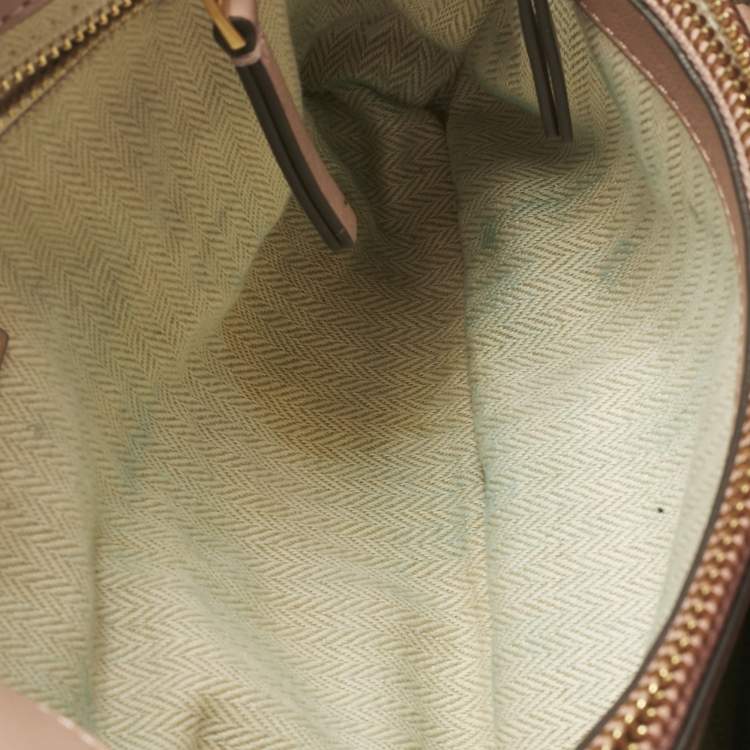 Pre Owned Tory Burch Pink Quilted Leather Kira Shoulder Bag