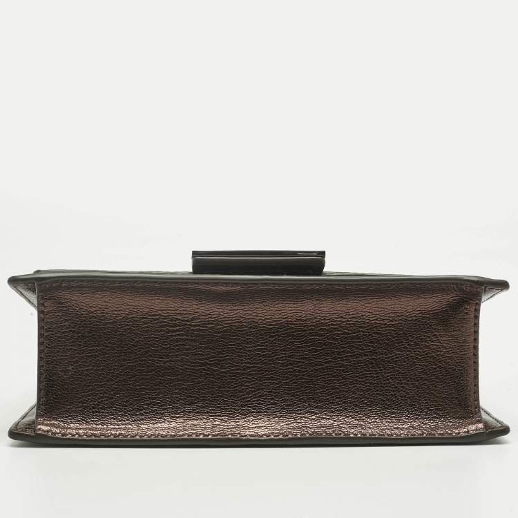 مملوكة مسبقًا Tory Burch Dark Burgundy Leather Mini Bon Bon Top Handle Bag