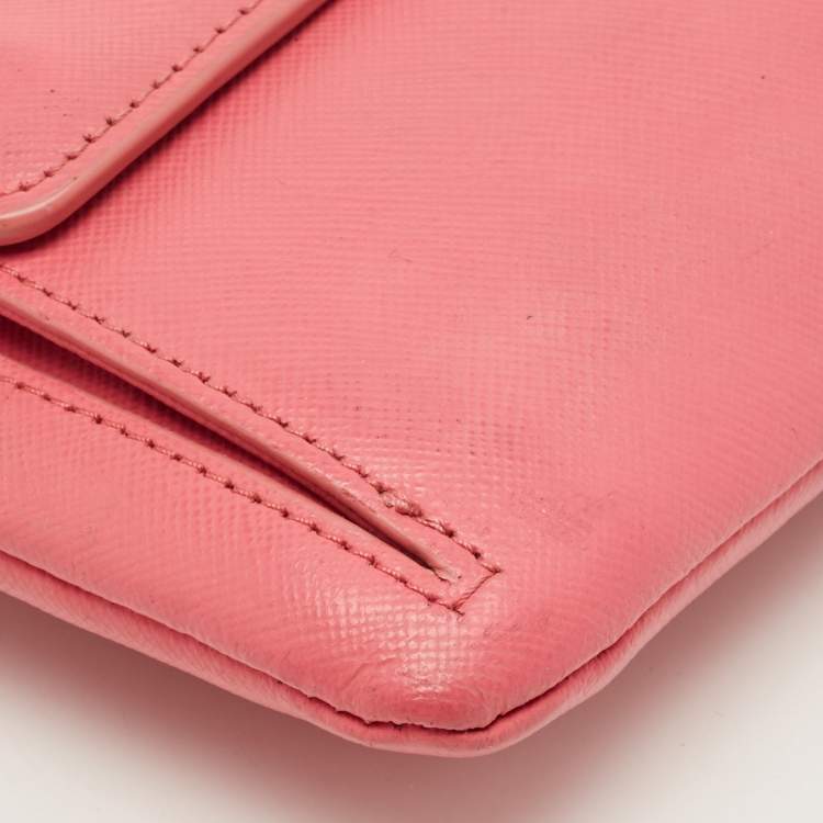 مملوكة مسبقًا Tory Burch Robinson Pink Leather Clutch