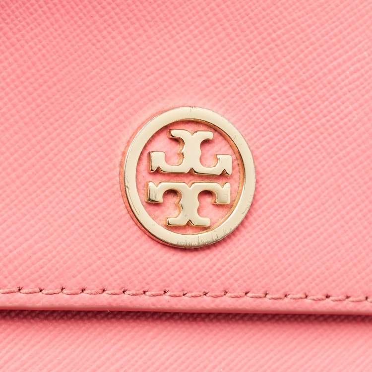 مملوكة مسبقًا Tory Burch Robinson Pink Leather Clutch