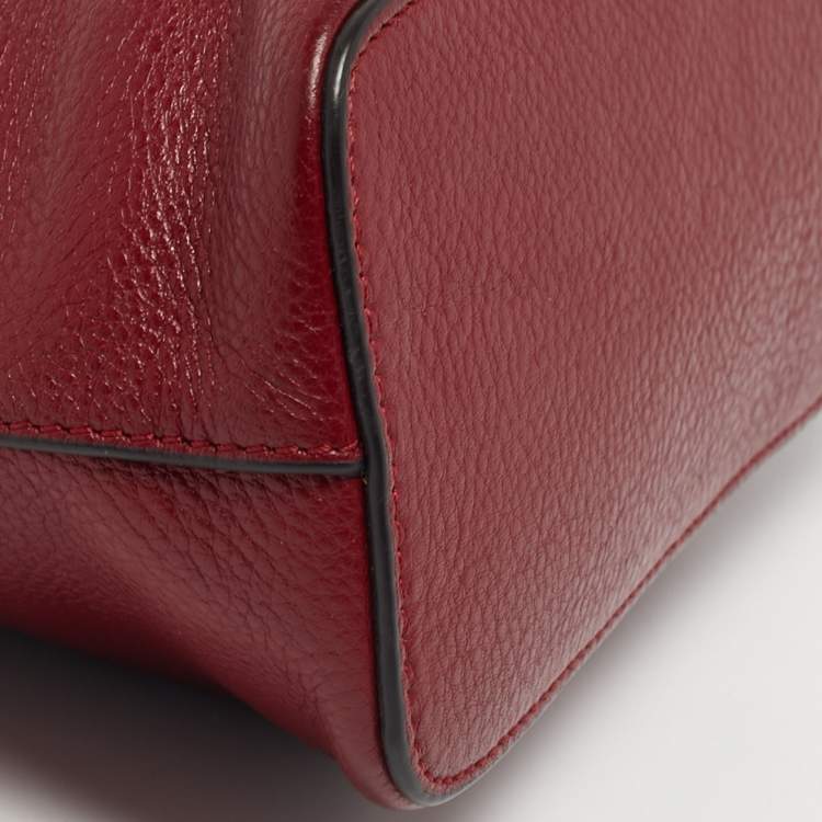 مملوكة مسبقًا Tory Burch Robinson Dome Red Leather Satchel