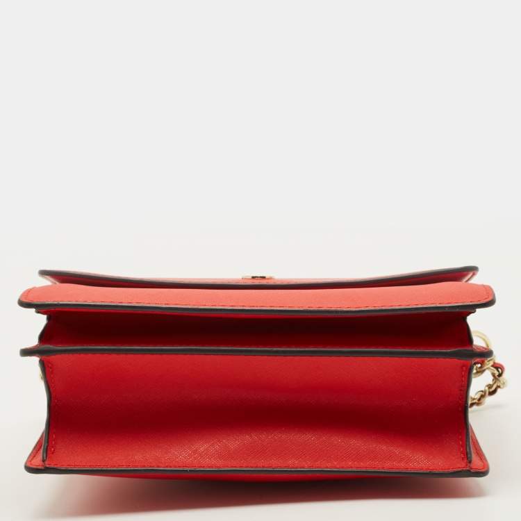 مملوكة مسبقًا Tory Burch Robinson Red Leather Convertible Shoulder Bag
