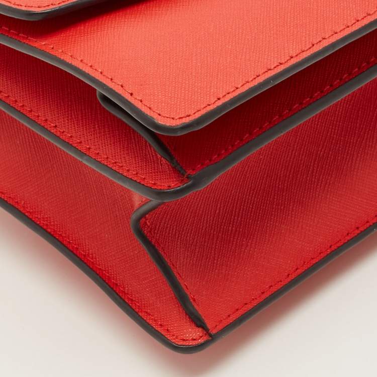 مملوكة مسبقًا Tory Burch Robinson Red Leather Convertible Shoulder Bag