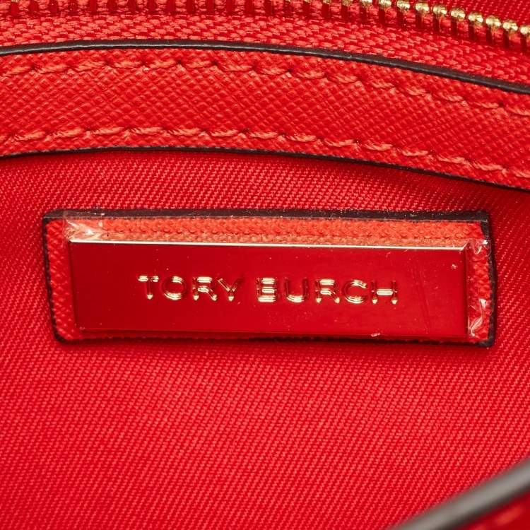 مملوكة مسبقًا Tory Burch Robinson Red Leather Convertible Shoulder Bag