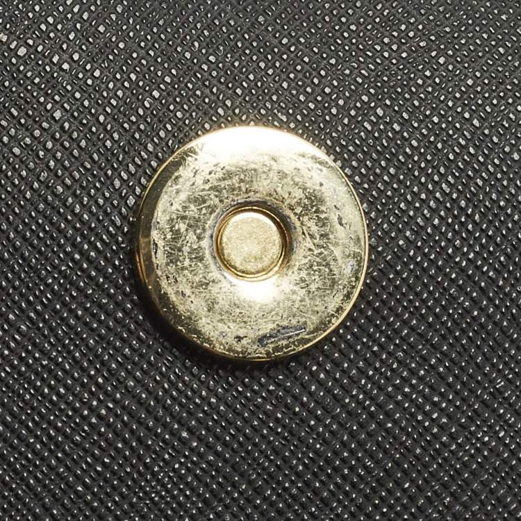 Pre Owned Tory Burch Patchwork Robinson Black Leather Chain Shoulder Bag