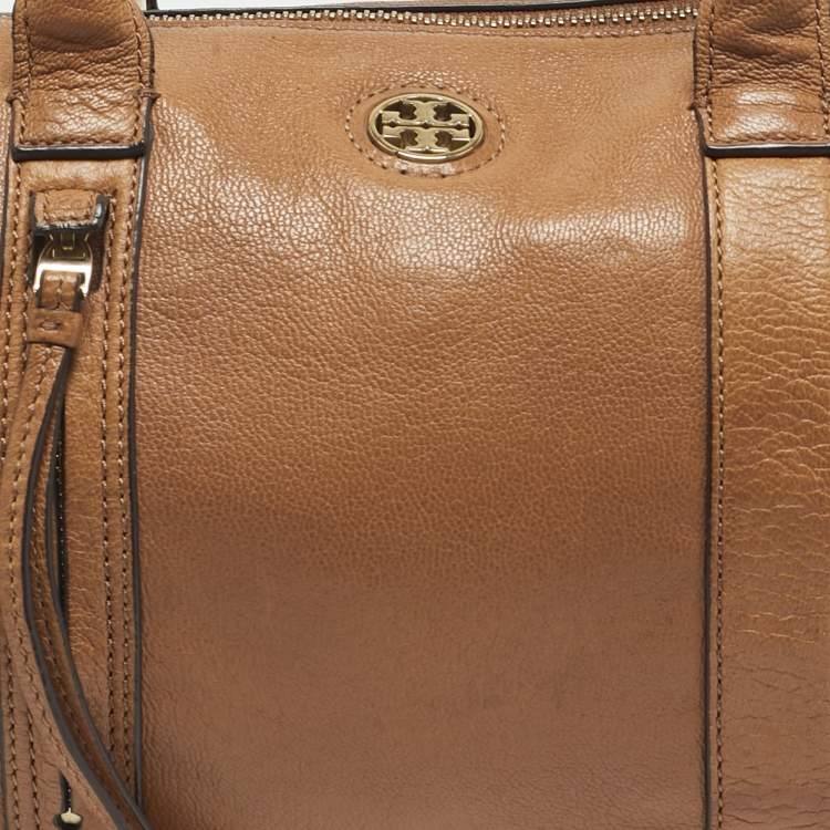 Pre Owned Tory Burch Brody Brown Leather Satchel