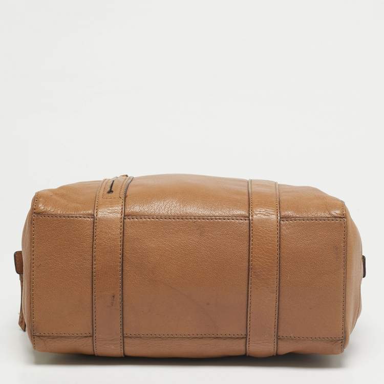 Pre Owned Tory Burch Brody Brown Leather Satchel