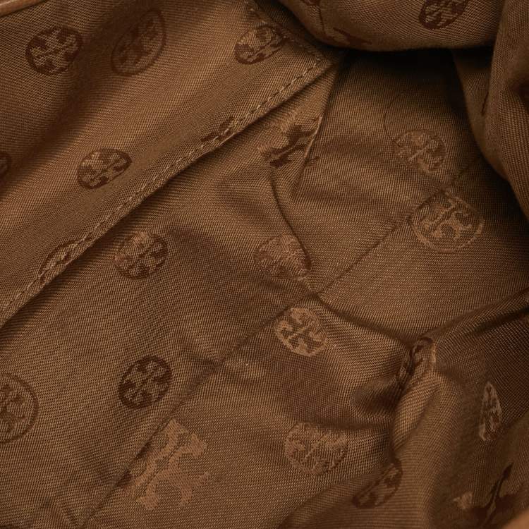 Pre Owned Tory Burch Brody Brown Leather Satchel