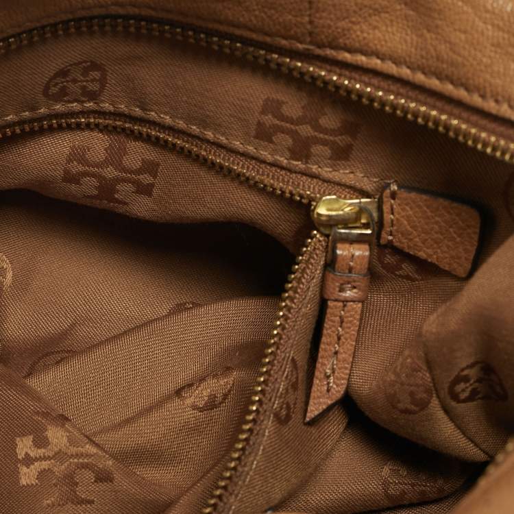 Pre Owned Tory Burch Brody Brown Leather Satchel