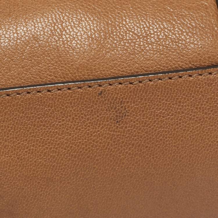 Pre Owned Tory Burch Brody Brown Leather Satchel