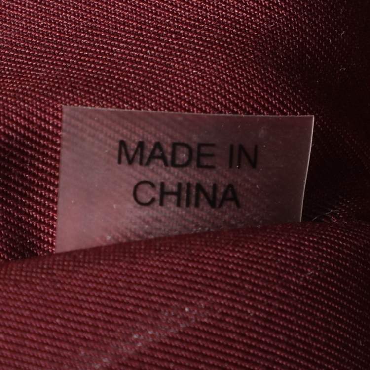 مملوكة مسبقًا Tory Burch Fleming Small Burgundy Leather Shoulder Bag