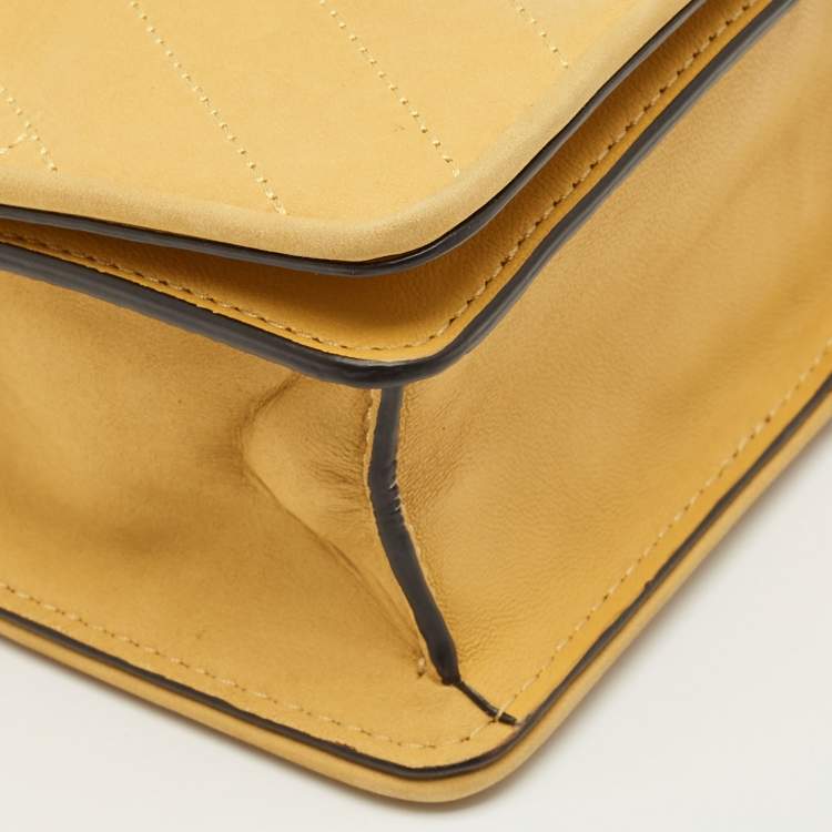 مملوكة مسبقًا Tory Burch Alexa Mini Mustard Leather Shoulder Bag