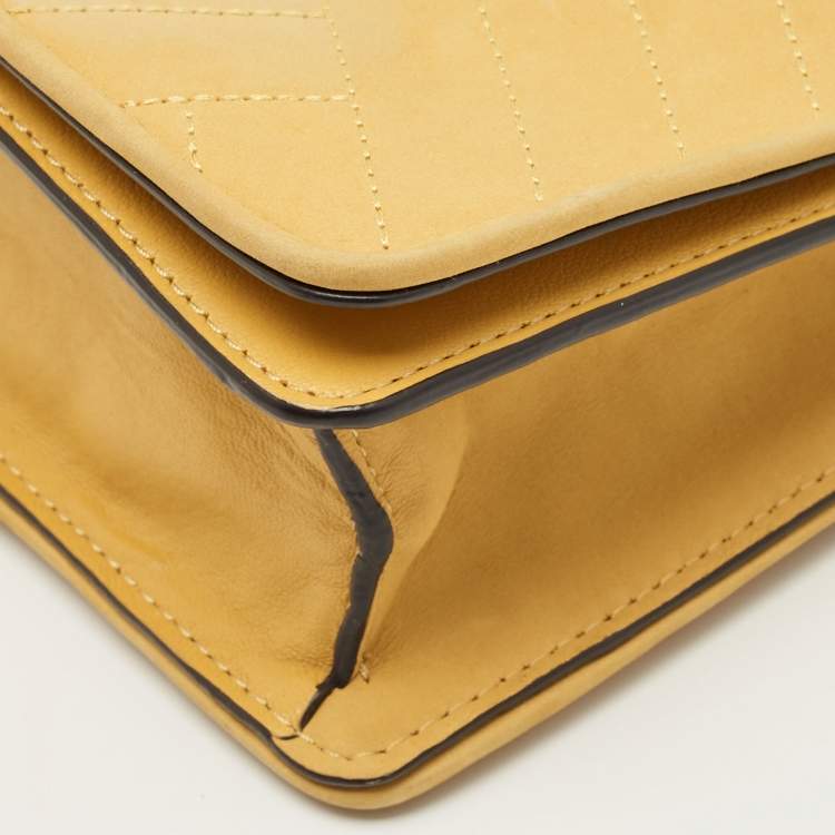 مملوكة مسبقًا Tory Burch Alexa Mini Mustard Leather Shoulder Bag