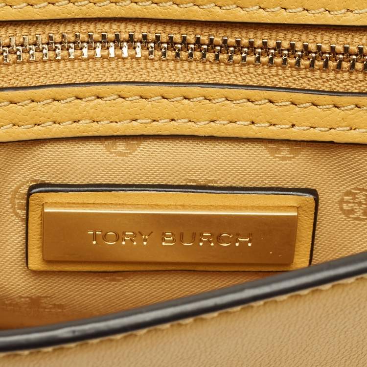 مملوكة مسبقًا Tory Burch Alexa Mini Mustard Leather Shoulder Bag