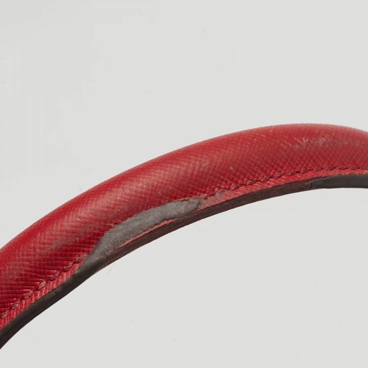 مملوكة مسبقًا Tory Burch Robinson Double Zip Red Leather Tote