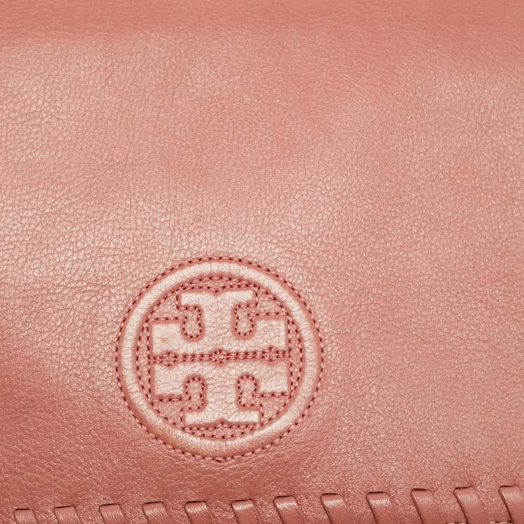 مملوكة مسبقًا Tory Burch Marion Old Rose Leather Shoulder Bag