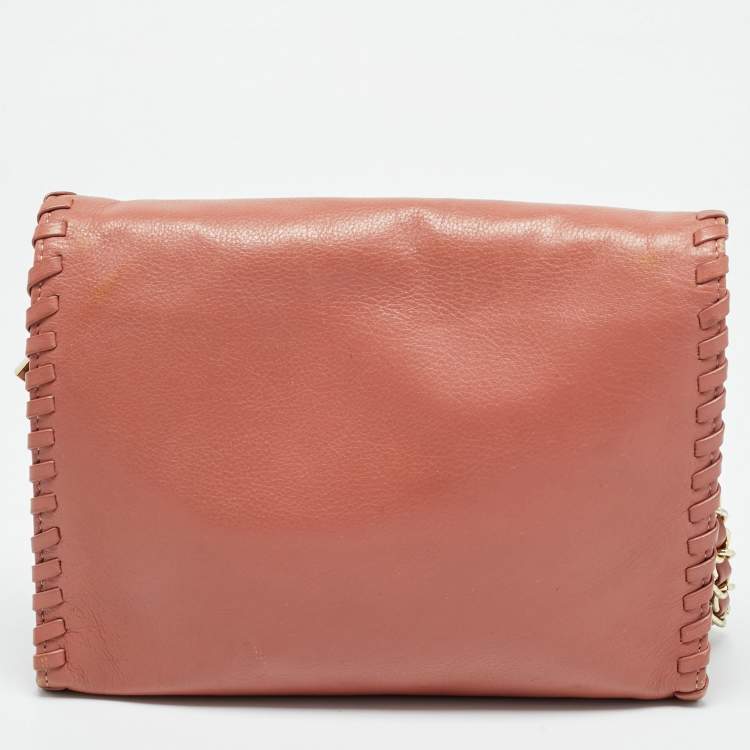 مملوكة مسبقًا Tory Burch Marion Old Rose Leather Shoulder Bag