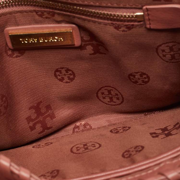 مملوكة مسبقًا Tory Burch Marion Old Rose Leather Shoulder Bag