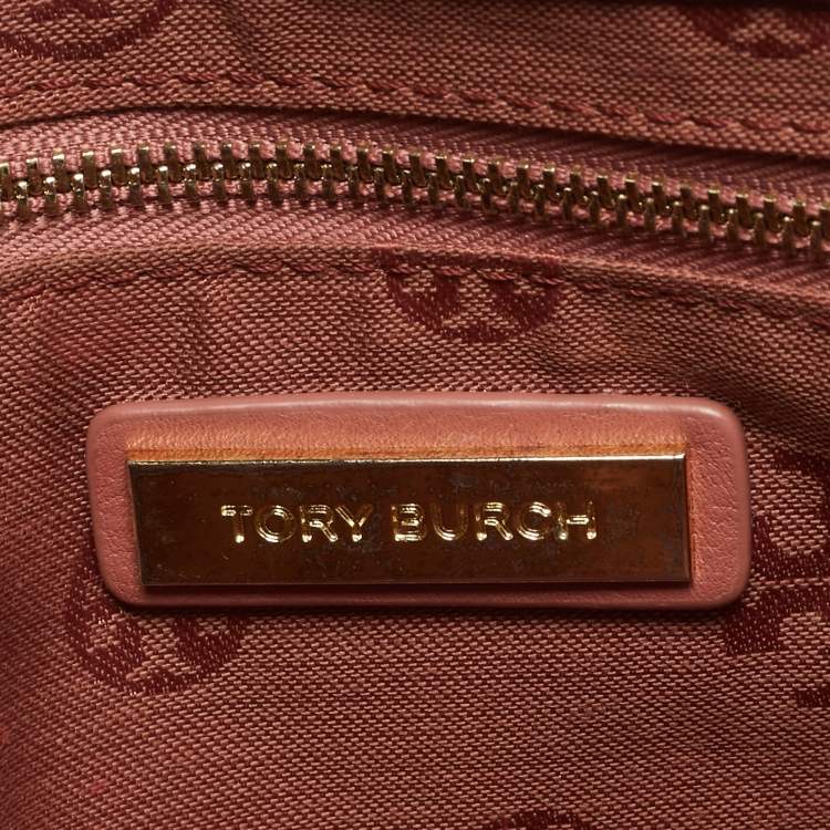 مملوكة مسبقًا Tory Burch Marion Old Rose Leather Shoulder Bag