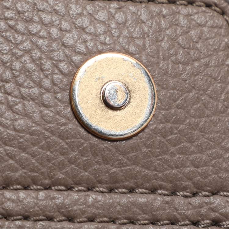 Pre Owned Tory Burch Perry Small Brown Leather Tote