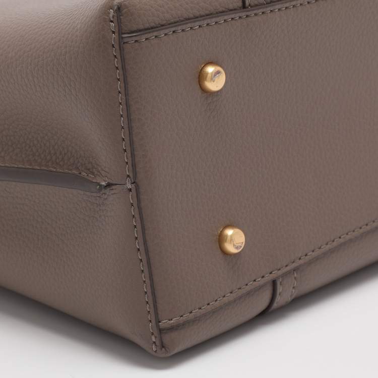 Pre Owned Tory Burch Perry Small Brown Leather Tote