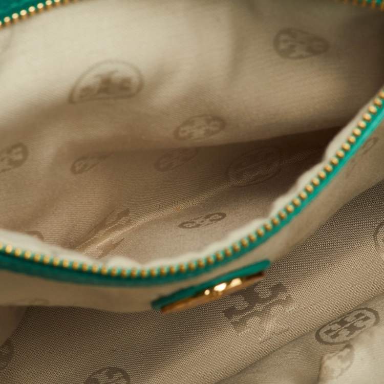 Pre Owned Tory Burch Multicolor Leather Colorblock Shopper Tote