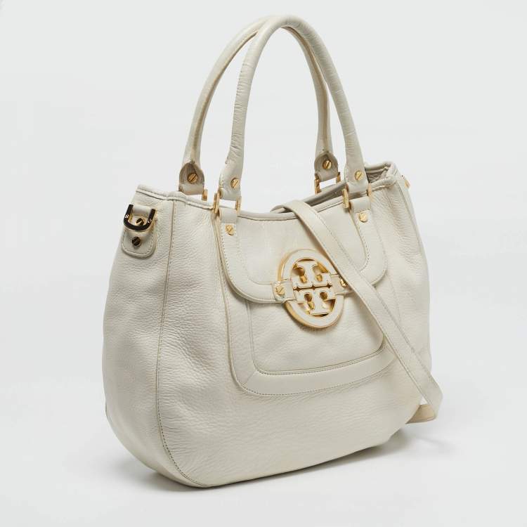 مملوكة مسبقًا Tory Burch Amanda Off White Leather Tote