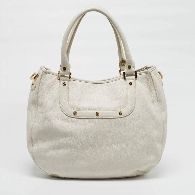 مملوكة مسبقًا Tory Burch Amanda Off White Leather Tote