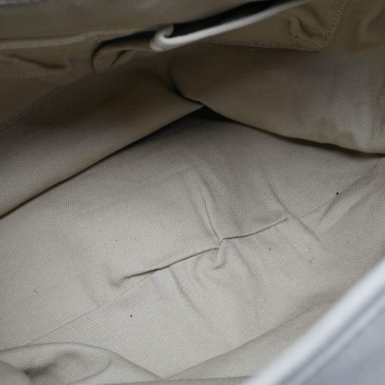 ممل وكة مسبقًا Tory Burch Amanda Off White Leather Tote