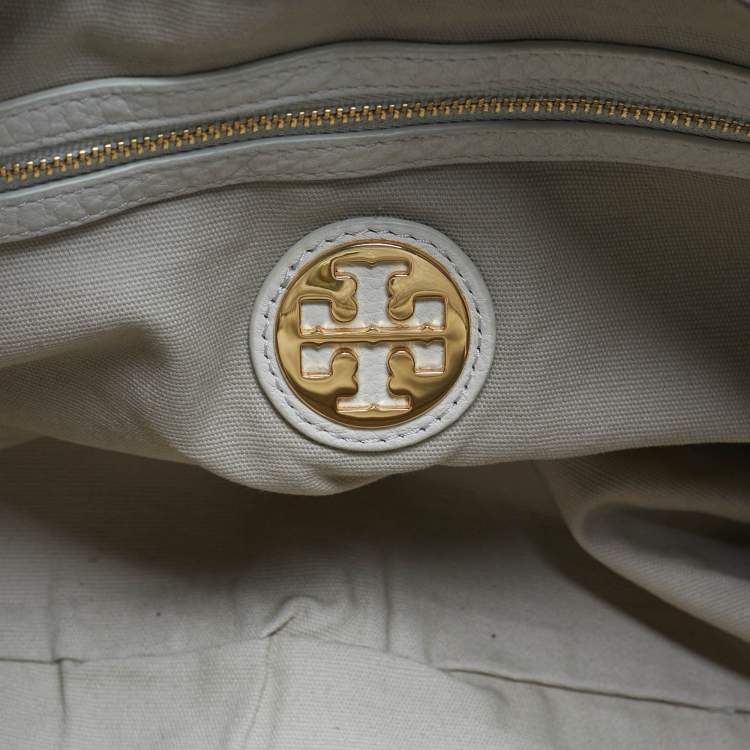 مملوكة مسبقًا Tory Burch Amanda Off White Leather Tote