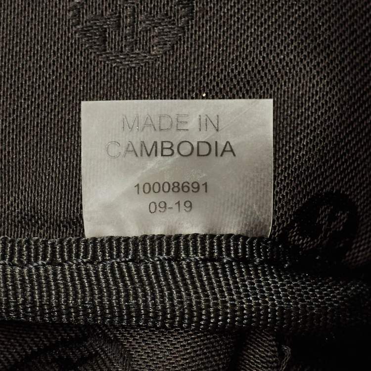 Pre Owned Tory Burch Thea Black Leather Backpack