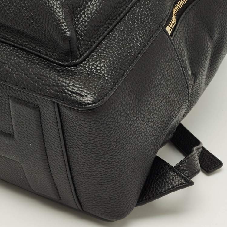 Pre Owned Tory Burch Thea Black Leather Backpack