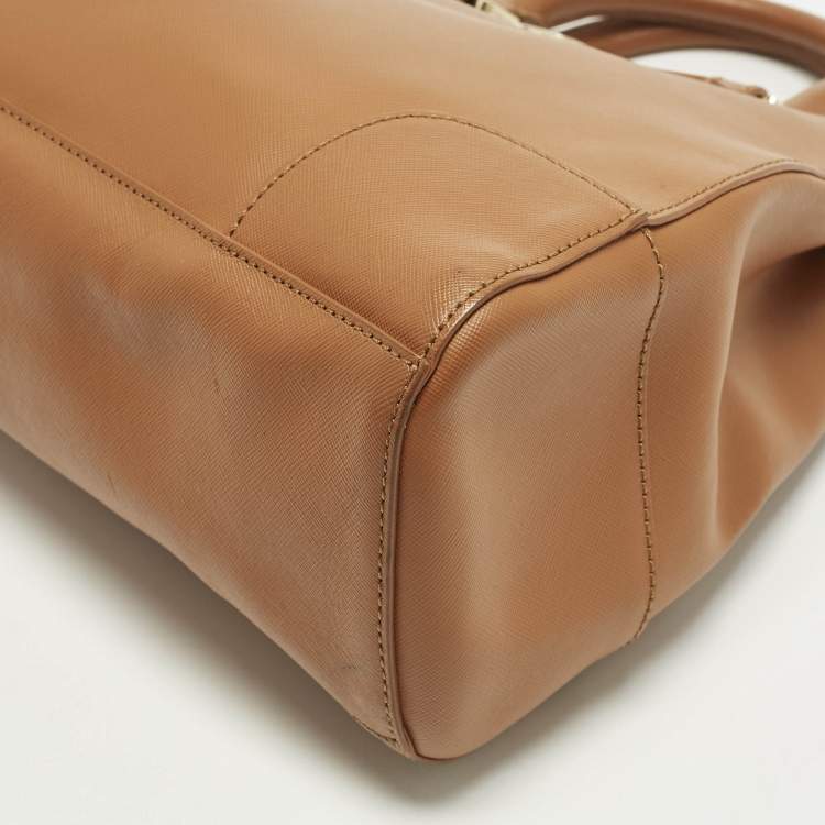 Pre Owned Tory Burch Robinson Brown Leather Tote