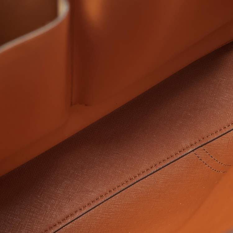 Pre Owned Tory Burch Triple Compartment Perry Large Black Leather Tote