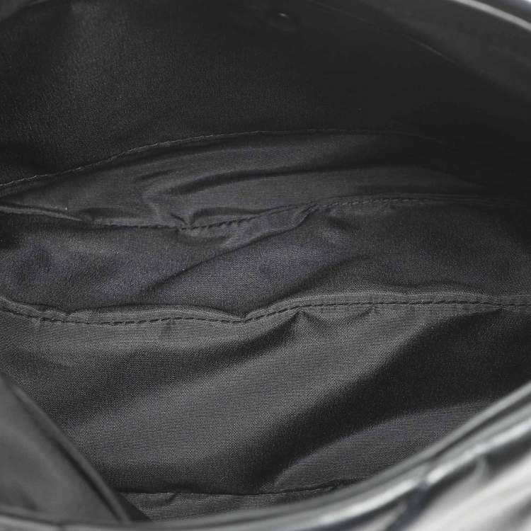 Pre Owned Tory Burch Kira Black Diamond Quilt Leather Convertible Shoulder Bag