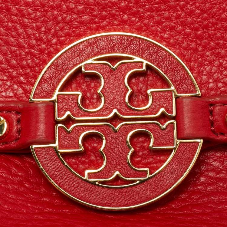 Pre Owned Tory Burch Amanda Mini Leather Crossbody Bag