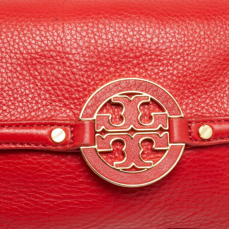Pre Owned Tory Burch Amanda Mini Leather Crossbody Bag