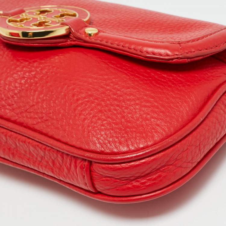 Pre Owned Tory Burch Amanda Mini Leather Crossbody Bag