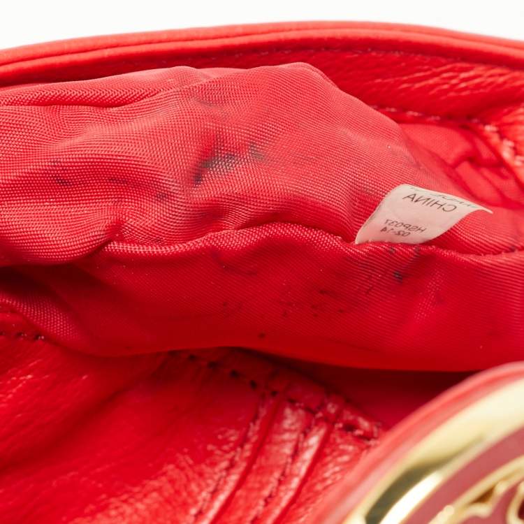 Pre Owned Tory Burch Amanda Mini Leather Crossbody Bag