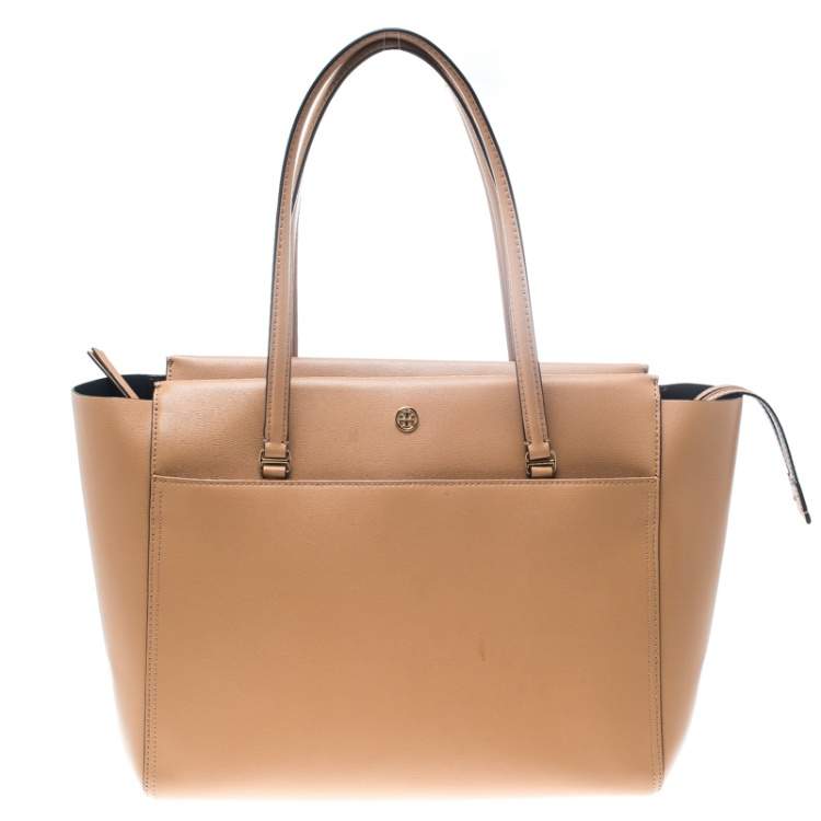 Tory Burch Brown Leather Large Parker Tote Tory Burch