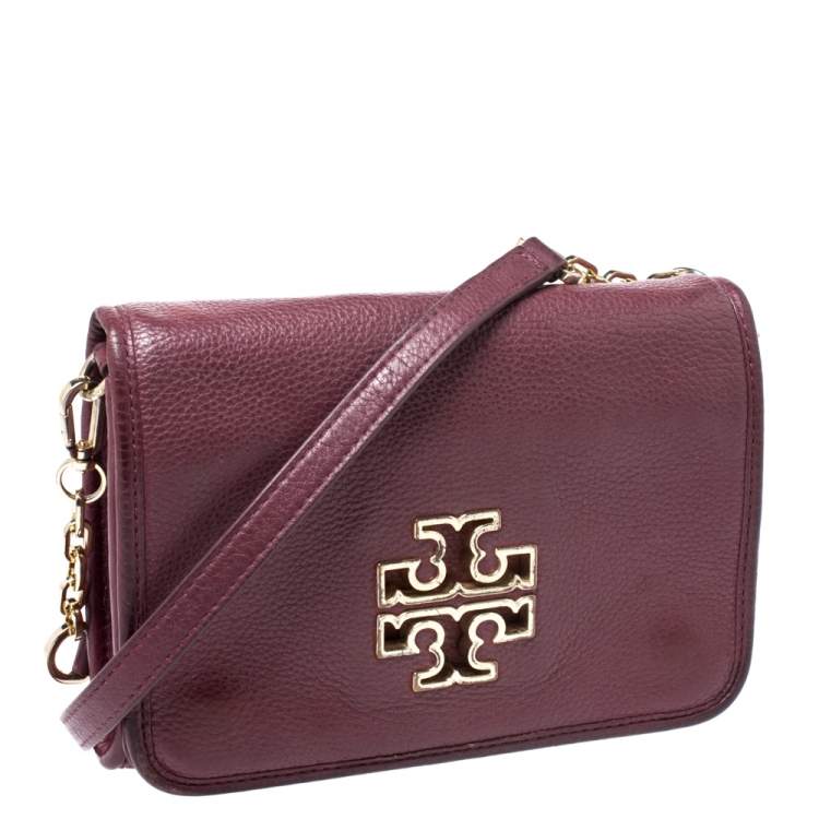 tory burch maroon bag