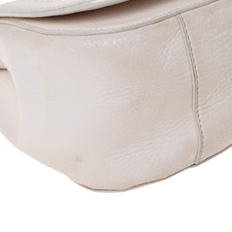 مملوكة مسبقًا Tory Burch Cream Quilted Leather Bryant Shoulder Bag