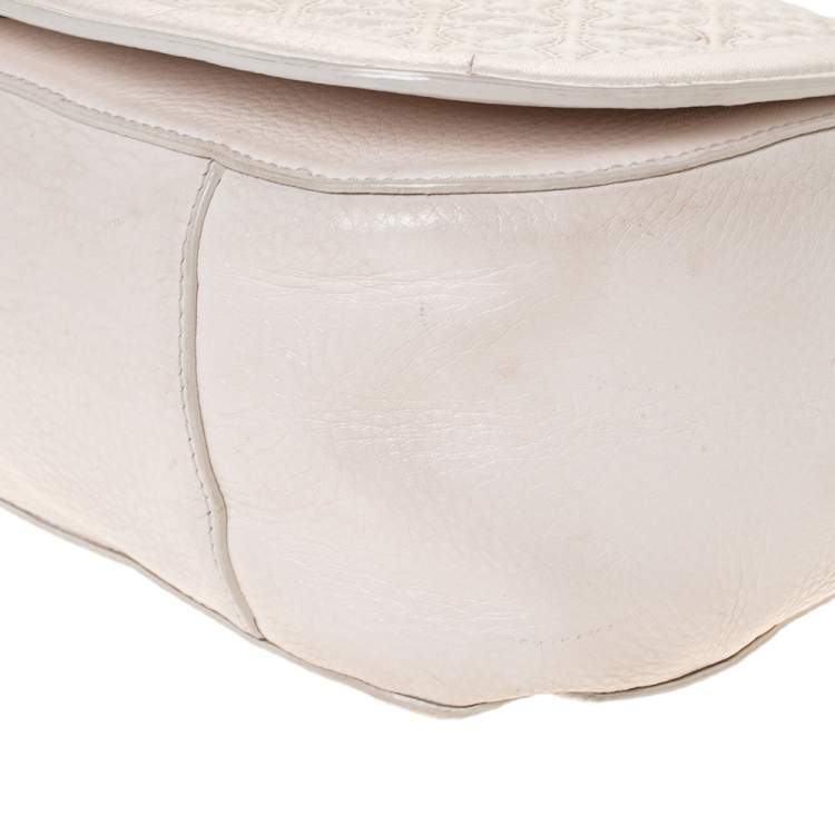 مملوكة مسبقًا Tory Burch Cream Quilted Leather Bryant Shoulder Bag