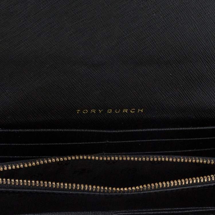 Tory Burch Black Leather Continental Wallet Tory Burch | TLC