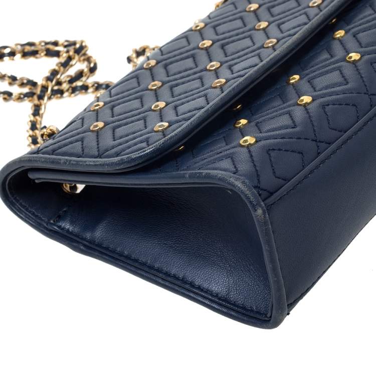 tory burch studded quilted leather shoulder bag