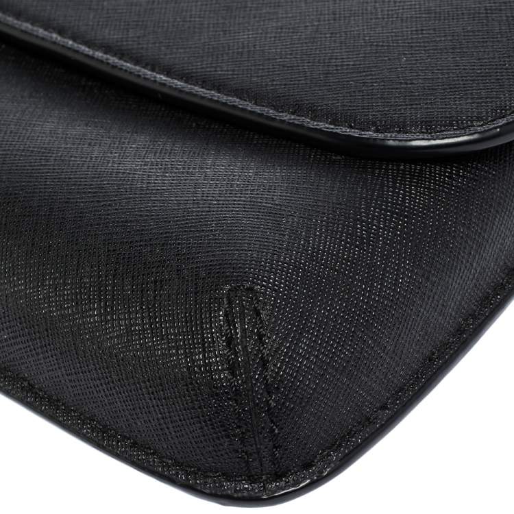 Pre Owned Tory Burch Black Leather Diana Clutch