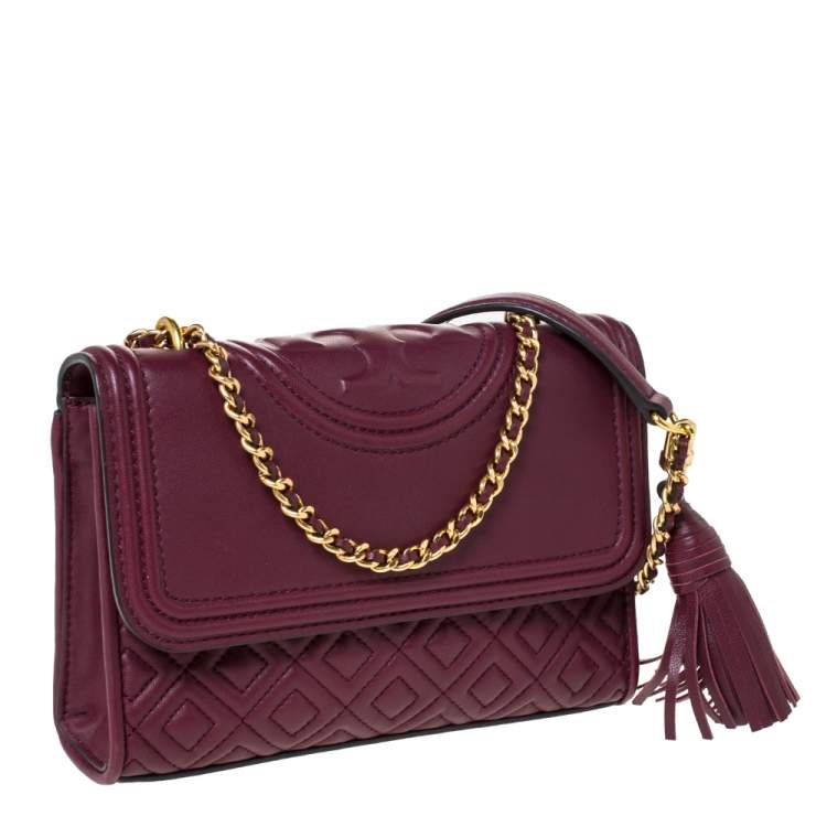 tory burch fleming burgundy
